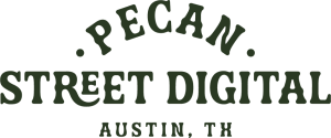 Pecan Street Digital logo - Austin-based digital marketing agency specializing in SEO, PPC, social media, and web design.