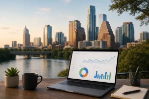Blog header depicting An Austin-based digital marketing agency specializing in SEO, PPC, social media, and web design