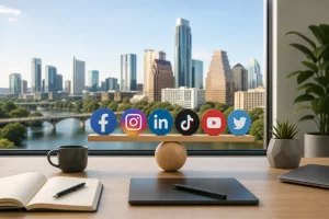 Blog header depicting An Austin-based digital marketing agency specializing in SEO, PPC, social media, and web design